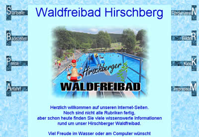 Screenshot und Link: Freibad-Hirschberg.de